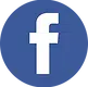 Facebook logo icon, white 'f' on blue circular background for social media link.